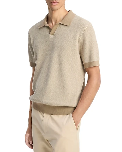 Vince Short Sleeve Color Block Polo Shirt