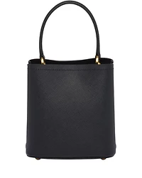 Small Saffiano Leather Panier Bag