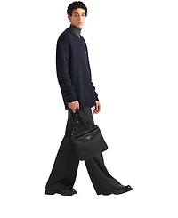 Re-Nylon and Saffiano Shoulder Bag