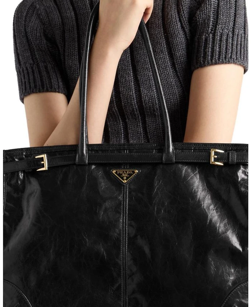 Bonnie Extra Large Convertible Leather Shoulder Handbag