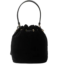 Velvet Mini-Bag with Nappa Leather Details