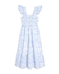 Aqua Girls' Poplin Print Dress - Little Kid