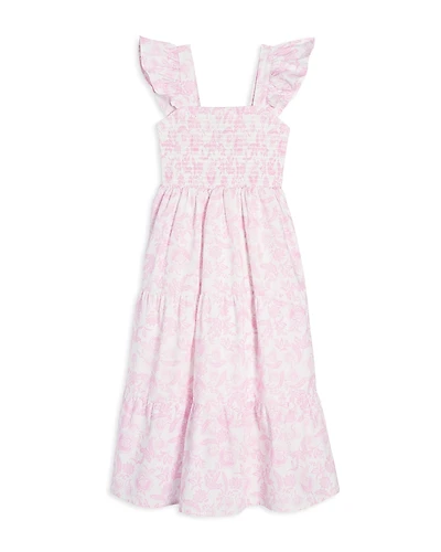 Aqua Girls' Poplin Print Dress - Little Kid, Big Kid