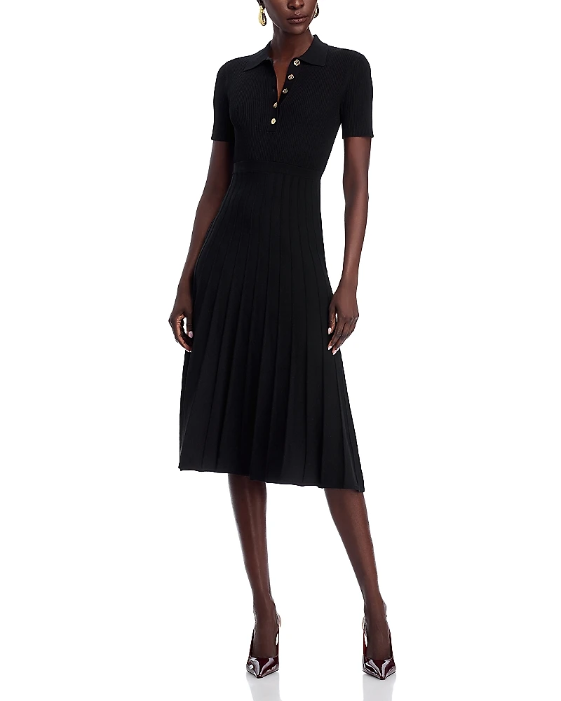 Michael Kors Fit & Flare Polo Midi Dress
