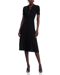 Michael Kors Fit & Flare Polo Midi Dress