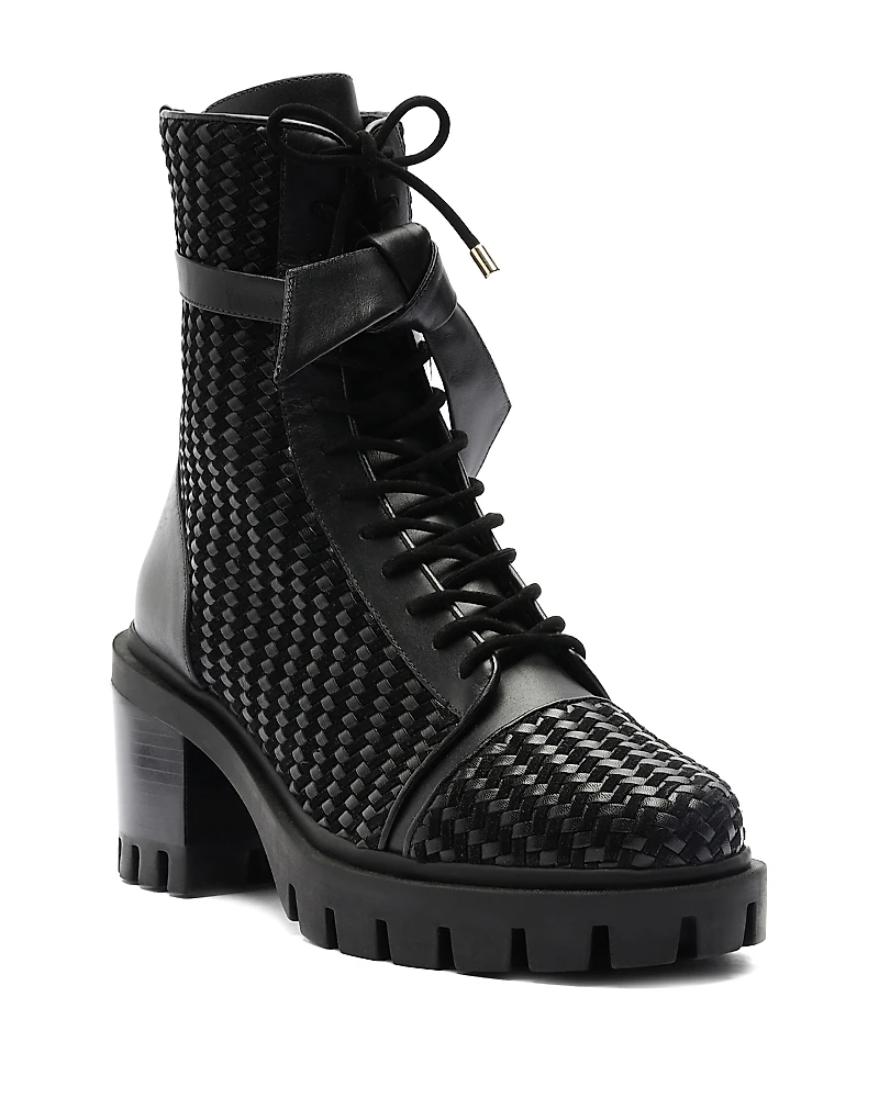 Alexandre Birman Women's Tresse Combat Boots
