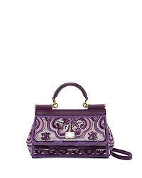 Dolce & Gabbana Tapestry Top Handle Bag