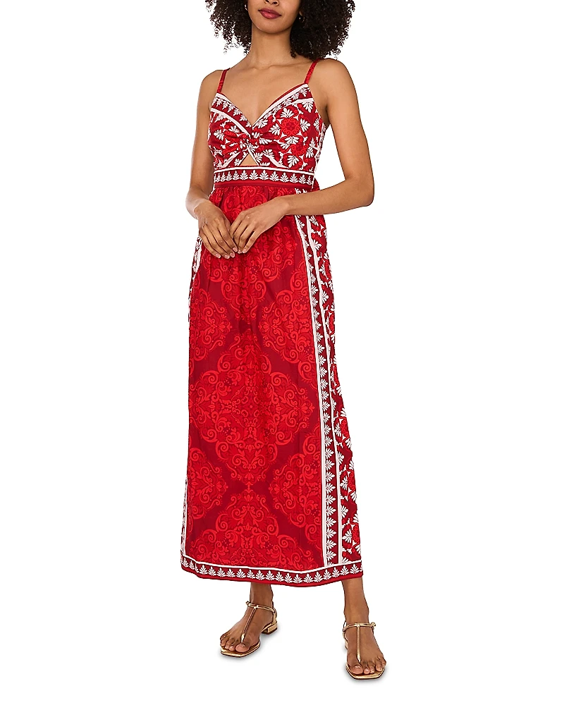 1.state Twist Front Maxi Dress