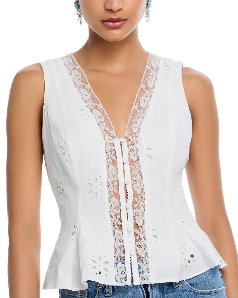 Eyelet Lace Tank Top - Exclusive