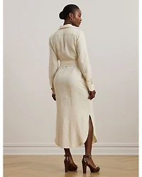 Belted Linen Shirtdress