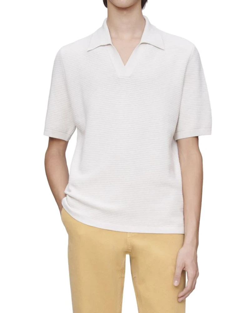 Livio Heathered Polo Sweater