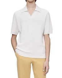 Livio Heathered Polo Sweater