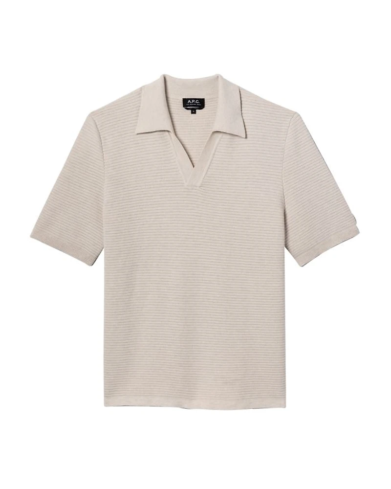 Livio Heathered Polo Sweater