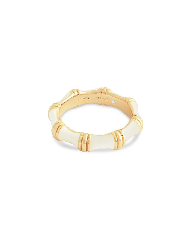 White Bamboo Band Ring