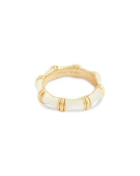 White Bamboo Band Ring