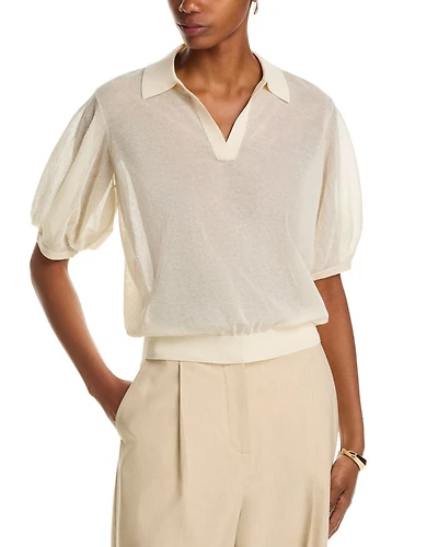 Blouson Polo Sheer Crepe