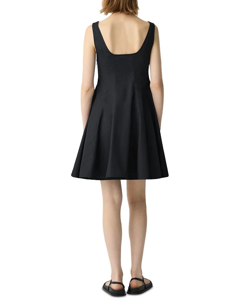 Sleeveless Poplin Mini Dress
