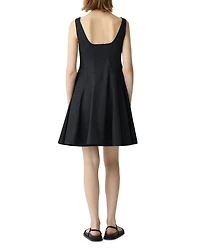 Sleeveless Poplin Mini Dress