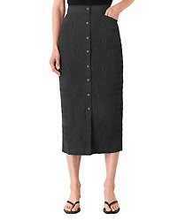 Whistles Sienna Plisse Midi Skirt