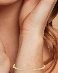 Pavé Open Spike Cuff Bracelet