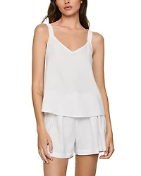 Eberjey Linen Blend V Neck Camisole Pajama Top