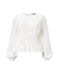 Melani Smocked Peplum Top
