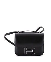 Pre-Owned HERMES 18 Constance Bag Box Calf with Aventurine