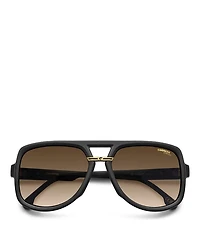 Victory Square Double Bridge Sunglasses, 59mm