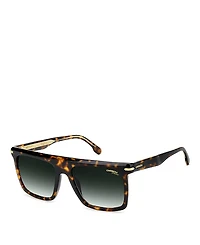 Carrera Rectangle Flat Top Sunglasses, 56mm