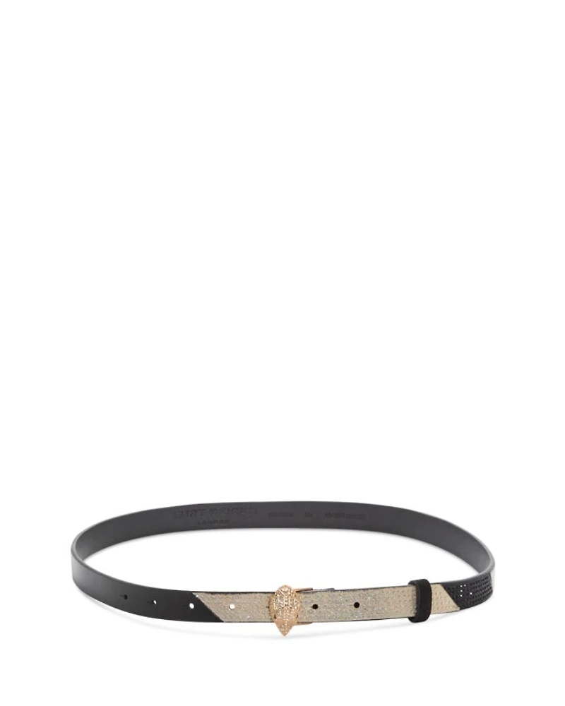 Women's Embellished Leather Belt
