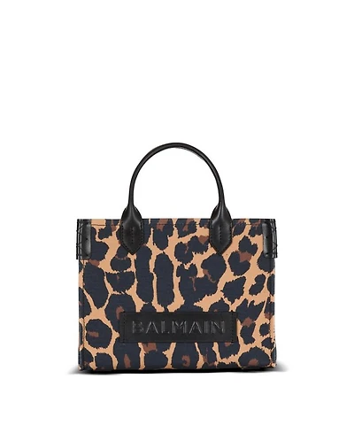 B-Army Small Leopard Print Canvas Tote Bag