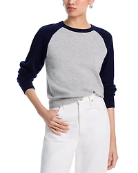 Raglan Cashmere Crewneck Sweater
