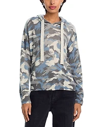 Aqua 100% Cashmere Camo Hoodie - Exclusive