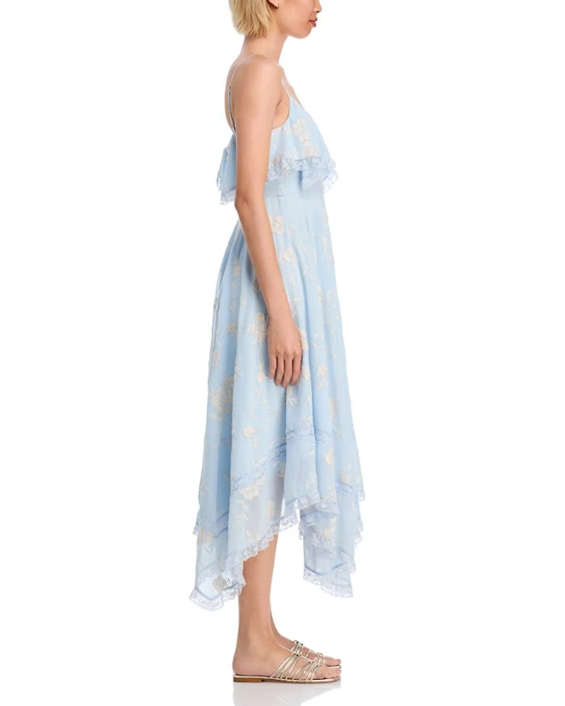 Ema Floral Chiffon Maxi Dress - Exclusive