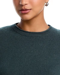 Rolled Edge Cashmere Sweater