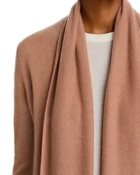 Cashmere Open-Front Cardigan