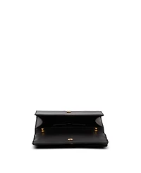 Crinkled Leather Wallet with Shuffle Chain