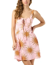 Tiare Hawaii Gia Lace Up Mini Dress