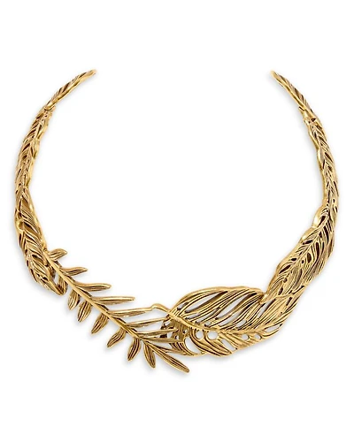 Kayla Vintage Metal Collar Necklace, 4.73"