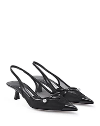 Jimmy Choo Women's Amita 45 Mesh Slingback Pumps