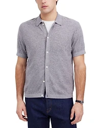 Marled Cotton Short Sleeve Shirt
