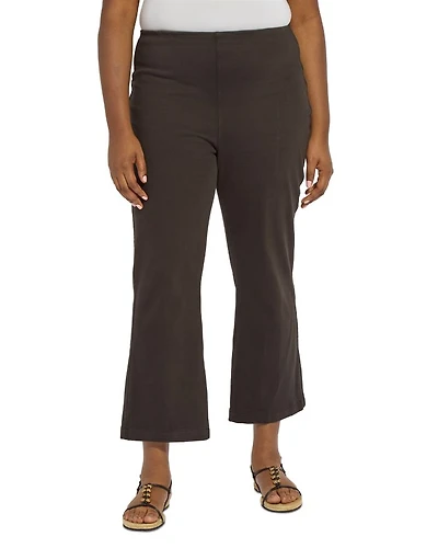 High Rise Ankle Baby Bootcut Jeans Black
