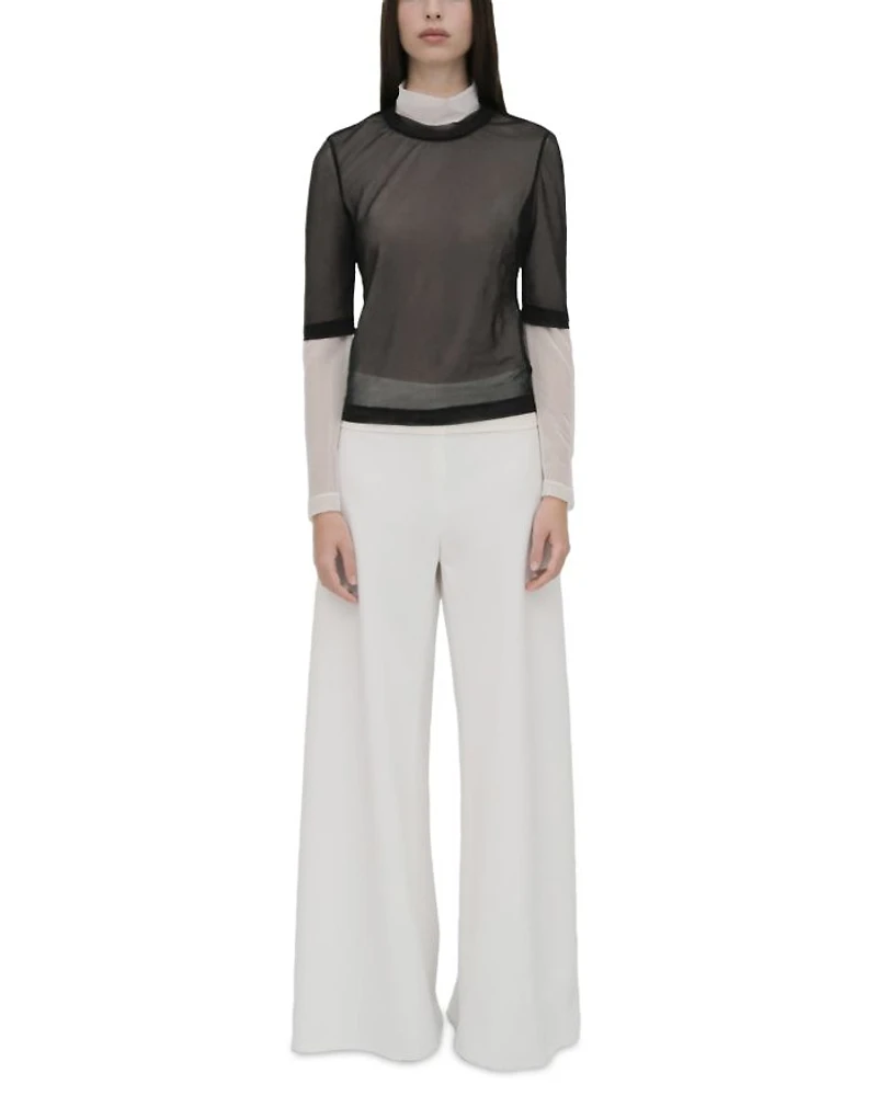 Bias Cut Wide Leg Pants