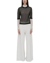 Bias Cut Wide Leg Pants