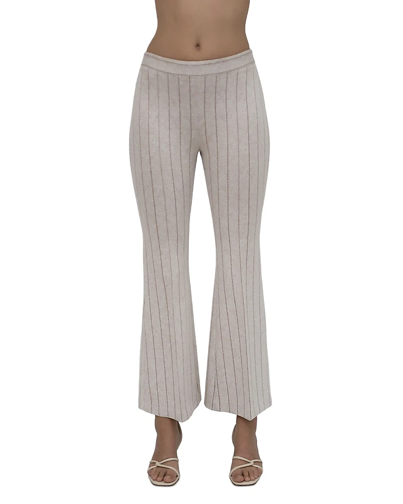 Rosetta Getty Pull On Cropped Flare Pants