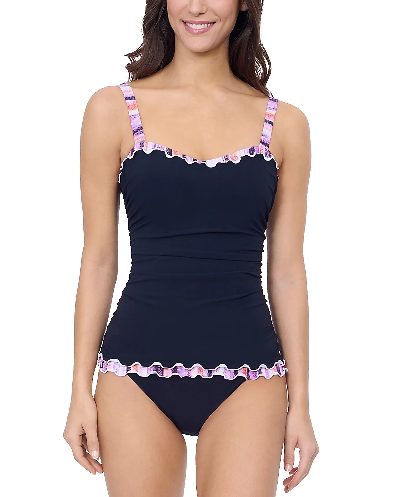 Profile by Gottex Riga D Cup Ruched Tankini Top