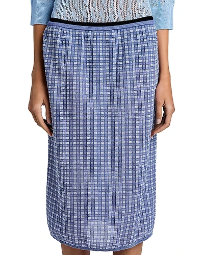 Proenza Schouler White Label Lori Plaid Knit Skirt