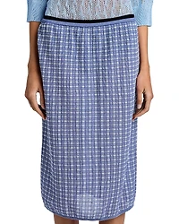 Proenza Schouler White Label Lori Plaid Knit Skirt