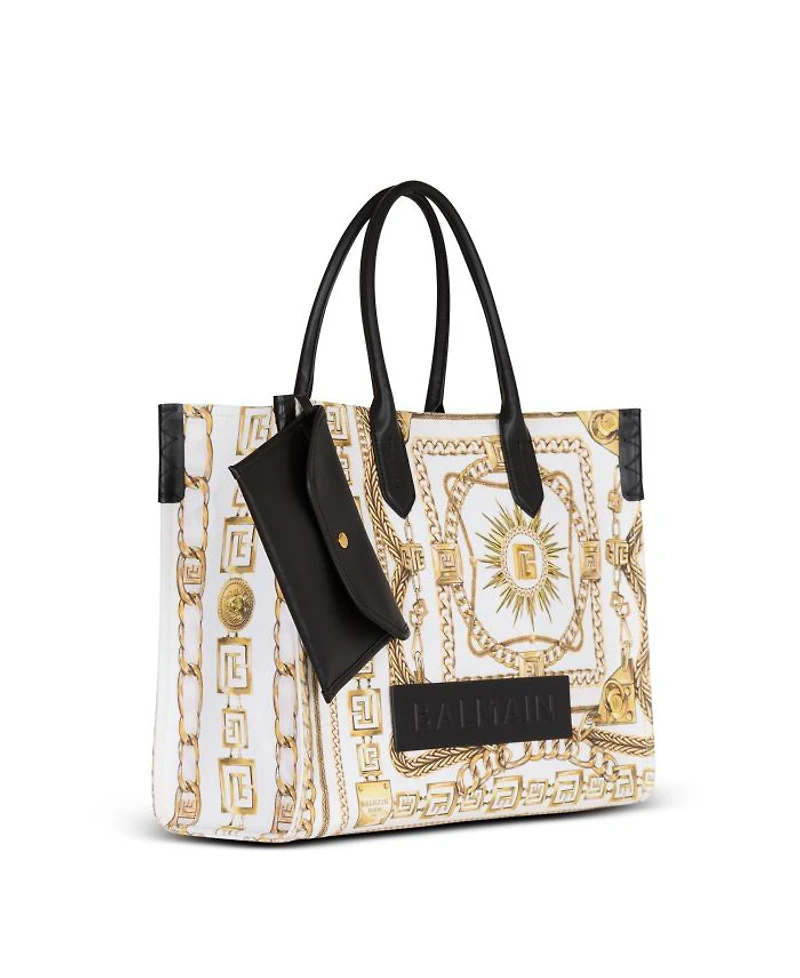 B-Army Medium Tote Bag Printed Canvas