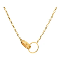 Pre-Owned Cartier Love Interlocking Necklace 18K Gold
